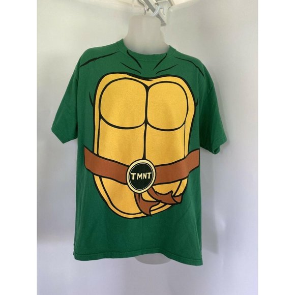 Rare TMNT Teenage Mutant Ninja Turtles T Shirt Green Size XL Cotton Giant Brand - Picture 1 of 11
